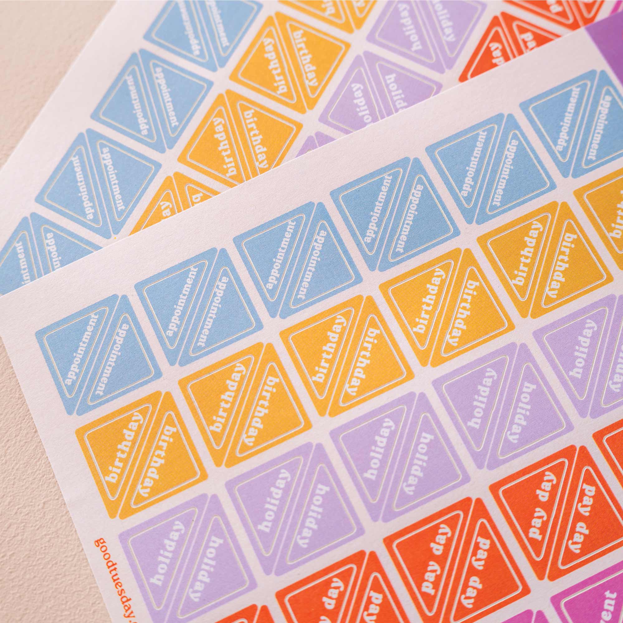 Good Tuesday (Once Upon a Tuesday) – wholesale Klistermärke – Hörnplaneringsklistermärken | Klistermärken av återvunnet papper2