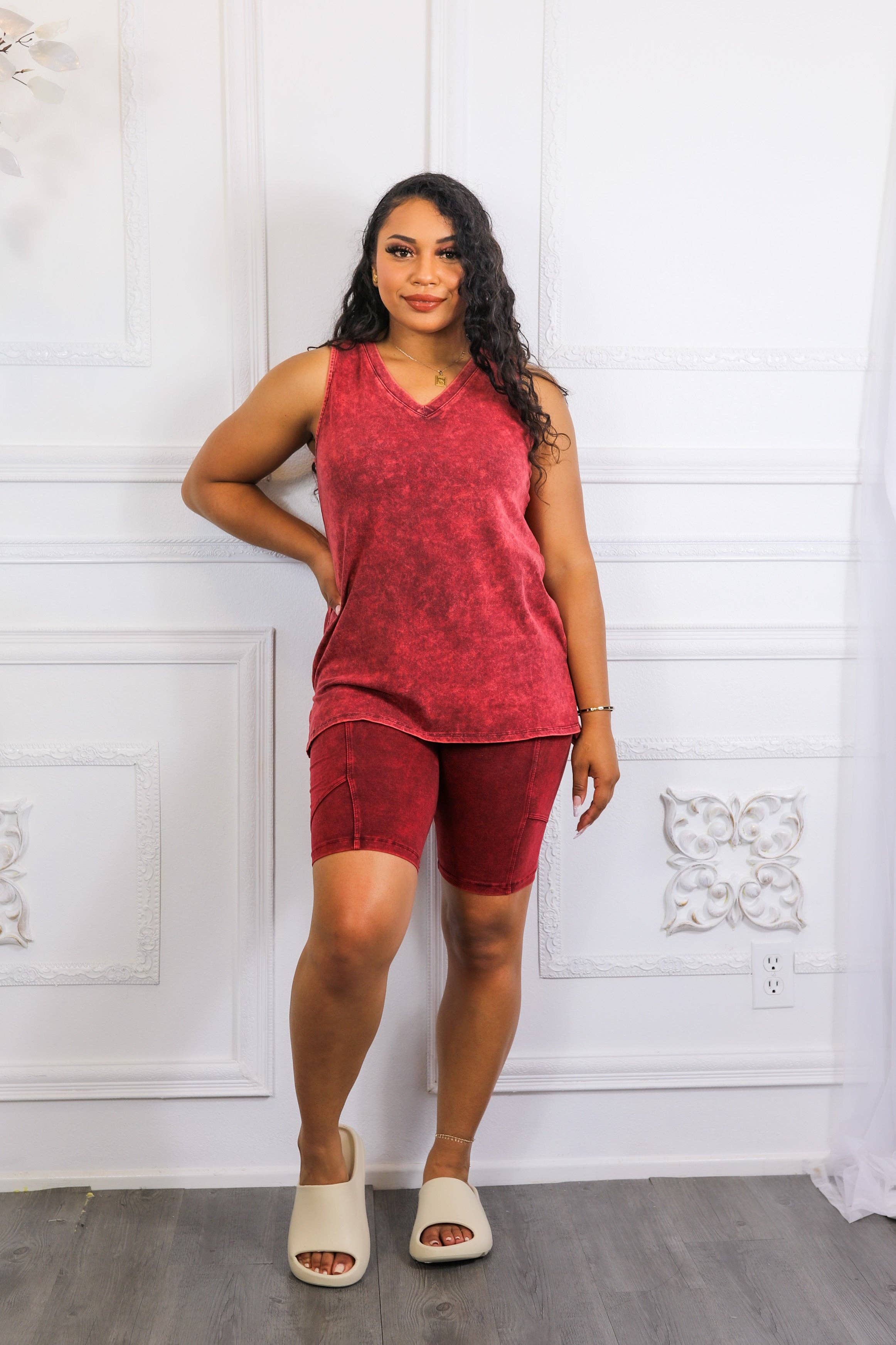 SurelyMine - Wholesale Lounge Set - Women's - Not Your Basic Biker Short Set11