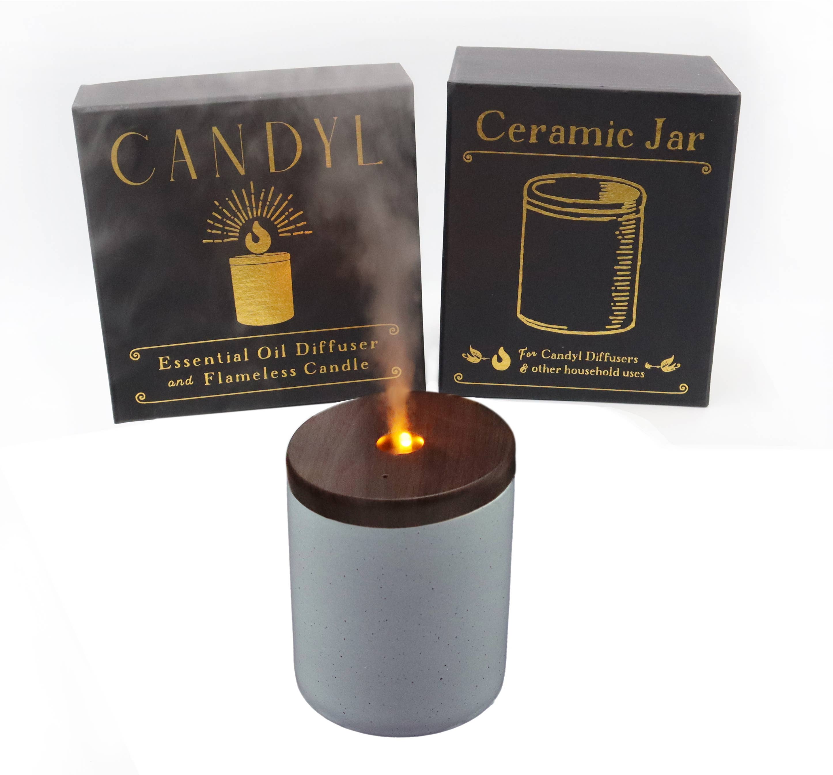 Candyl - Vente Diffuseur électronique - Diffuseur d'Huiles Essentielles Candyl avec Flamme de Lumière de Bougie9