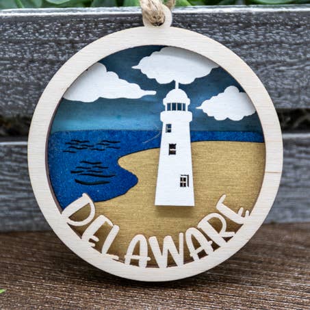 3D Delaware - Lighthouse Ornament for wholesale by Mile High Gifts