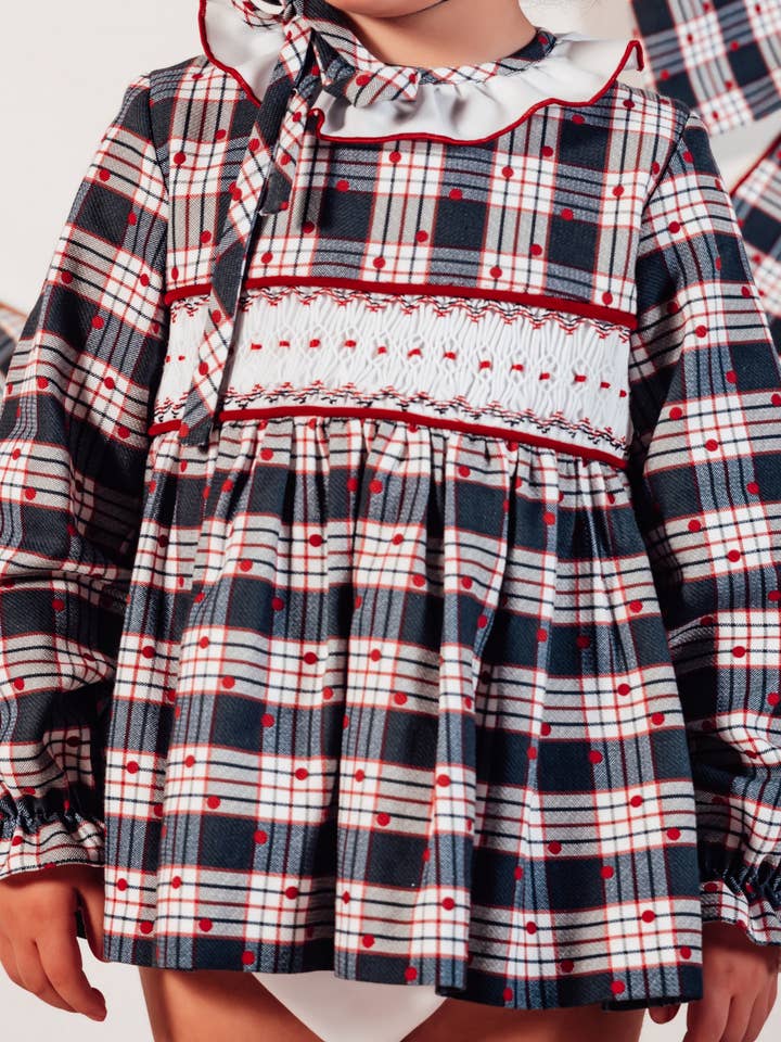 2412058-1 Plaid and polka dot dress for wholesale by BABINE-ROINSAL