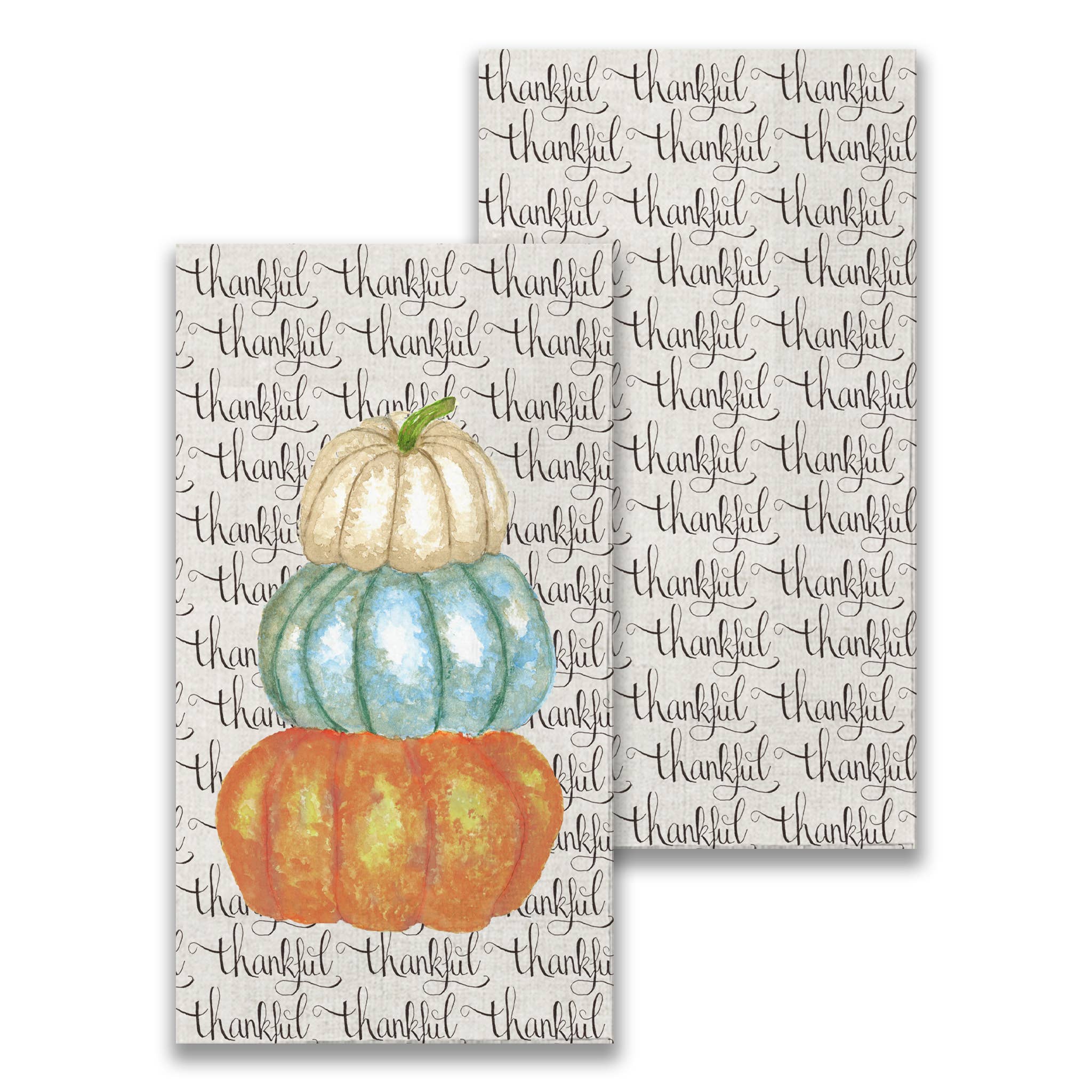 French Graffiti - Wholesale Disposable Napkin - Thankful Pumpkins Guest Towel1