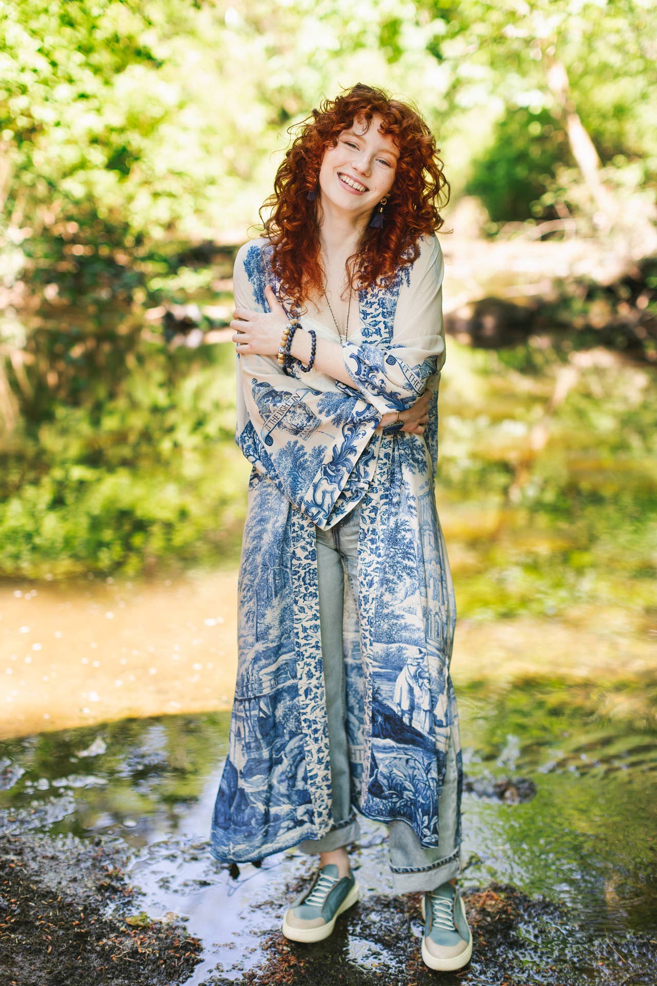 Market of Stars (Worldwide) - Wholesale Kimono - Women's - Let The Light In Opera Duster Kimono Robe w/ Delft14