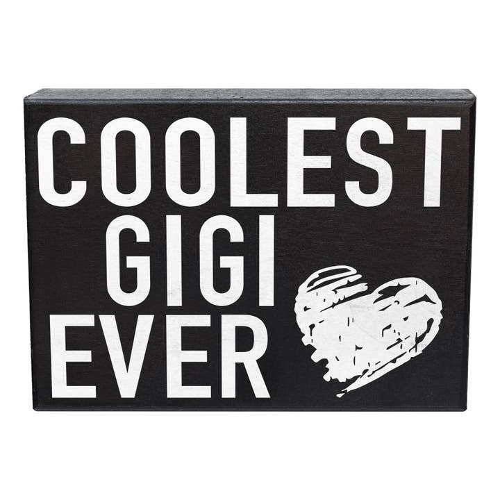 Coolest Gigi Ever ™️ Wooden Sign, Gigi Gifts for wholesale by JennyGems