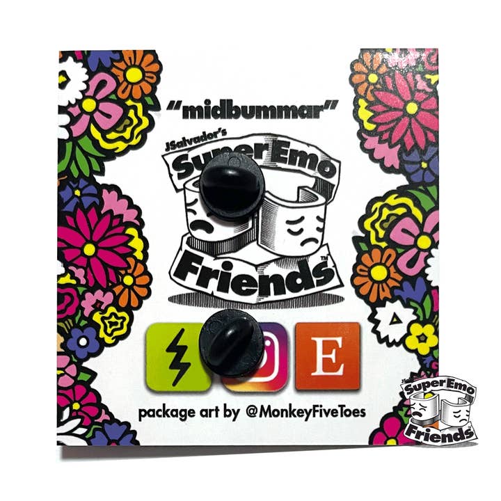 SuperEmoFriends - Wholesale Lapel Pin/Button - SuperEmoUnbearable Enamel Pin2