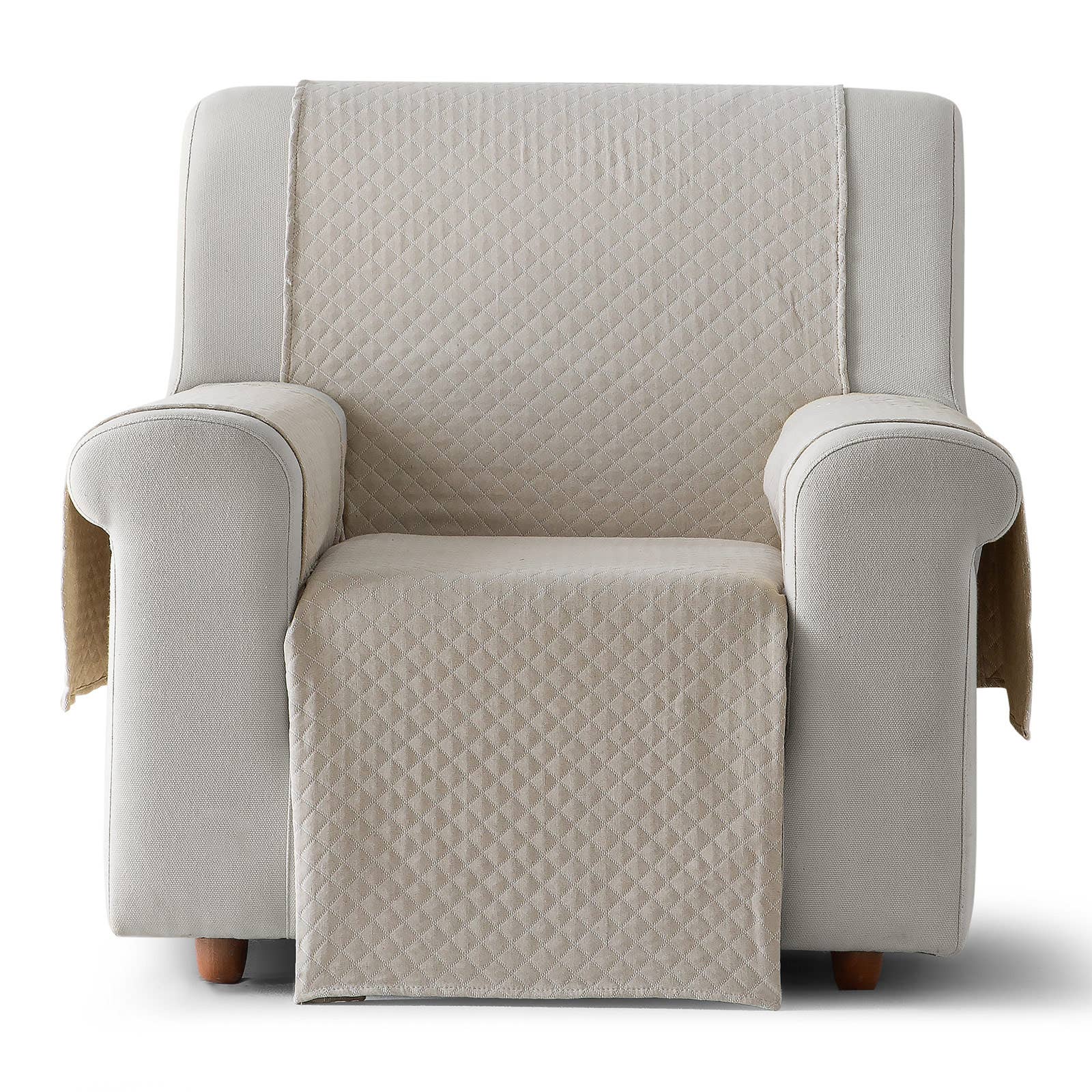 GAMUSI – Capa para cadeira/sofá por atacado – Capa de sofá lisa acolchoada algodão TRIVIAL66