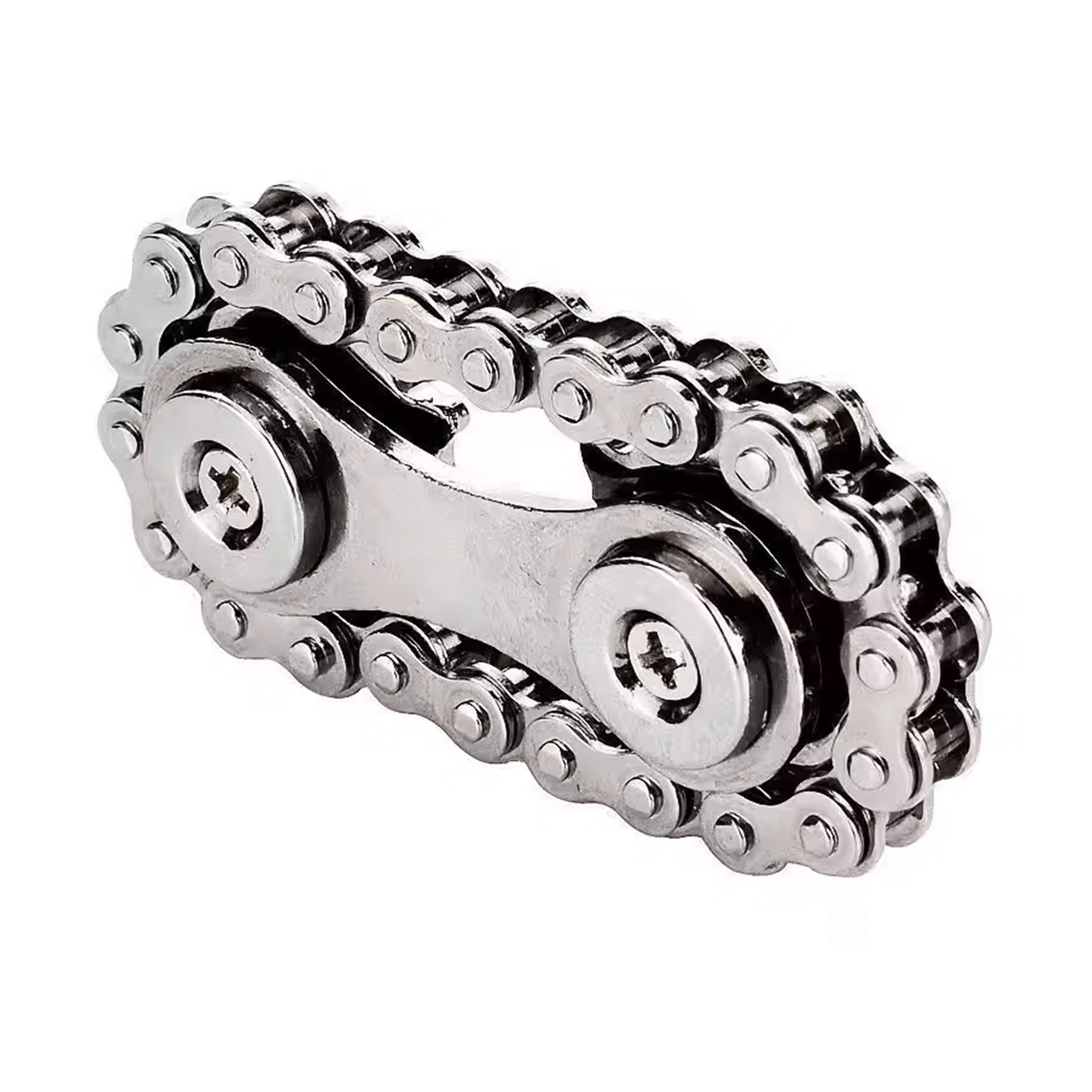 Blinkee.com, LLC - Wholesale Fidget Toy - Kids - Silver Bike Chains Fidget Toy Spinner
4
