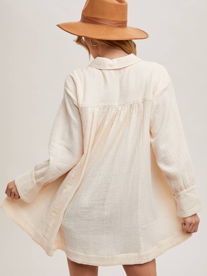 Bluivy - Wholesale Jurk - Dames - TUNIEKJURK MET KNOOPSLUITING24