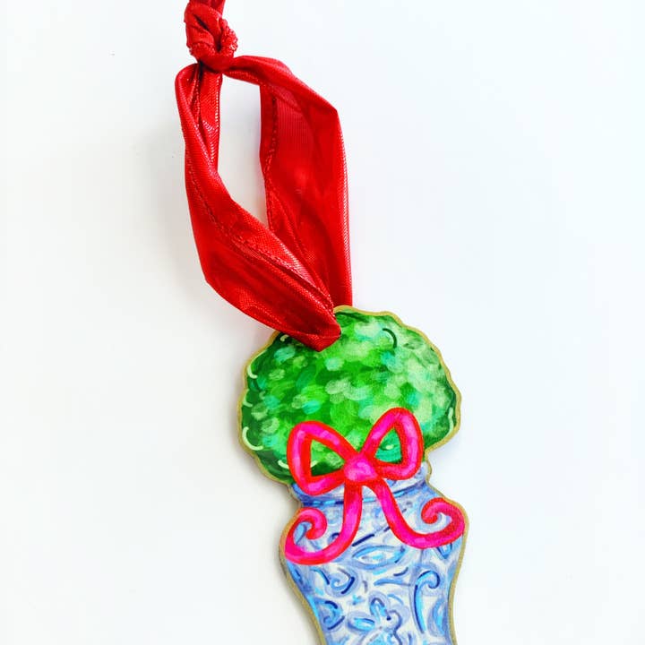 Topiary Christmas Ornament Holiday Decor - USA Made for wholesale by Audra Style