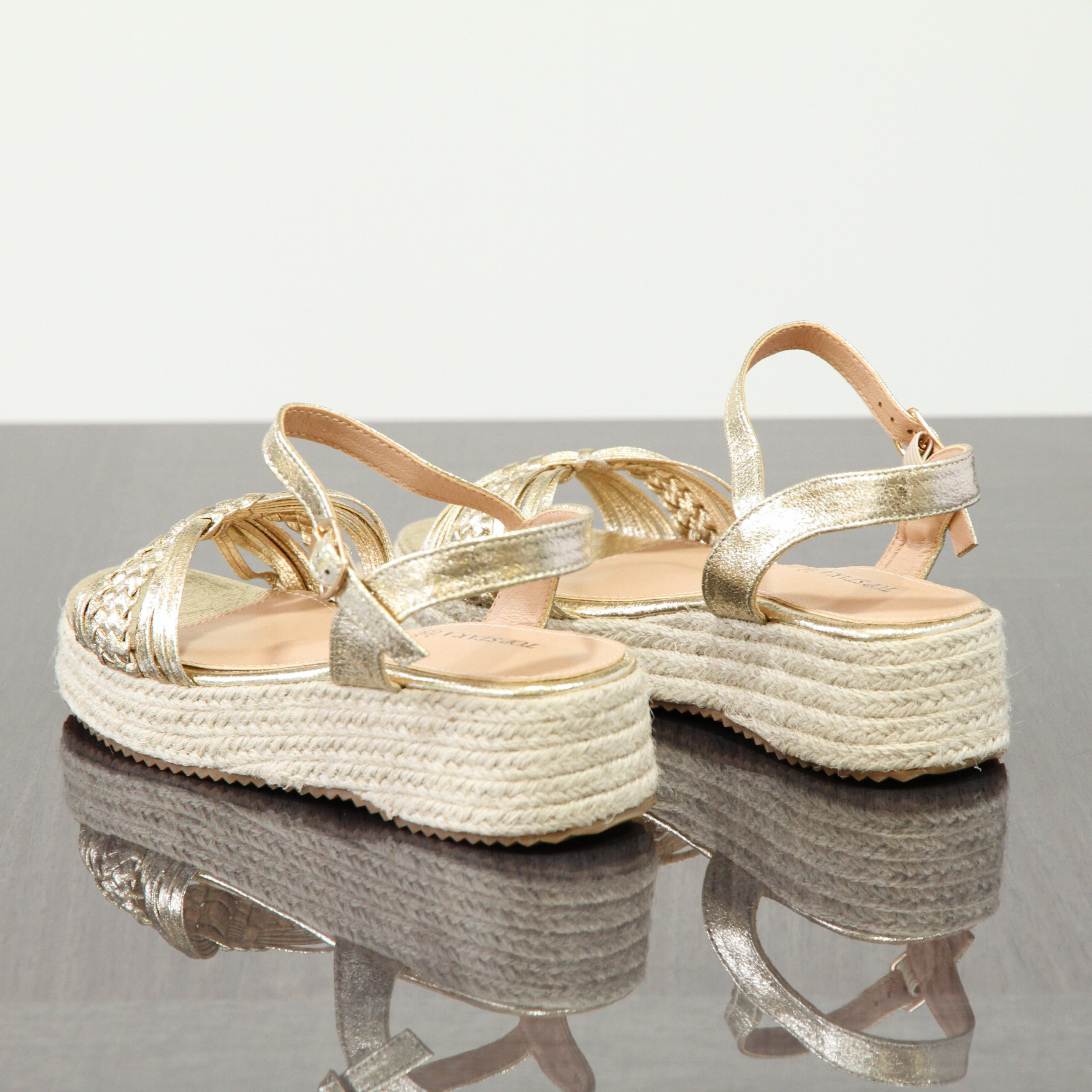Top Staka - Wholesale Wedges - Women's - BG-732 Women's Braided Wedge Sandals - Espadrille Platform2