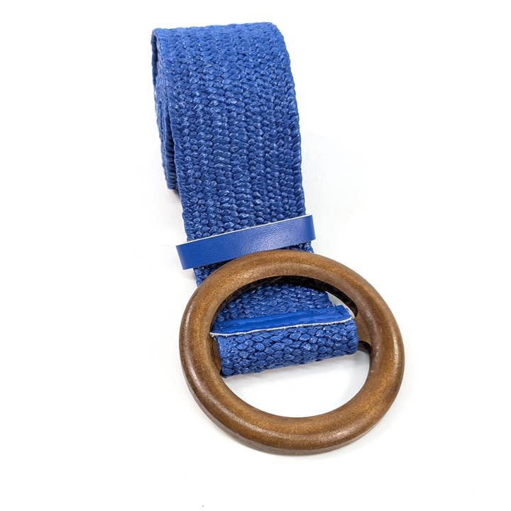 Black Ginger – wholesale Belt – Women's – Belted in Nature - Eco Friendly Paper Belt - Blue4