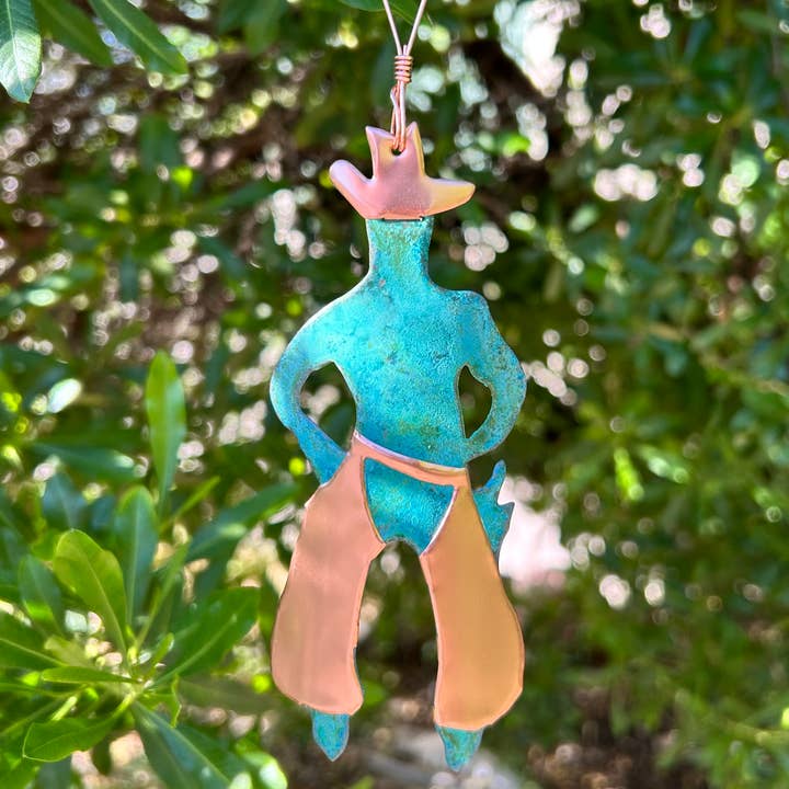 Dos Damas Designs - Wholesale Ornament - Cowboy Chaps Copper Christmas Ornament1