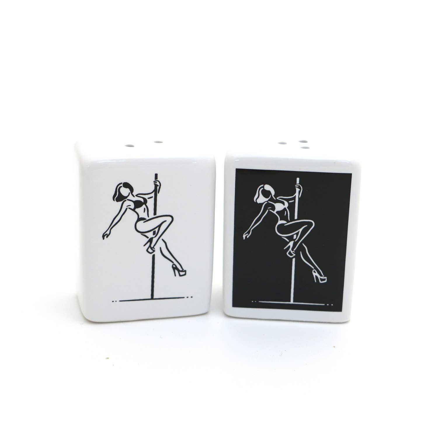Lenny Mud - Wholesale Salt & Pepper Shaker Set - Stripper Salt and Pepper Shaker Set, Funny pole dancing3