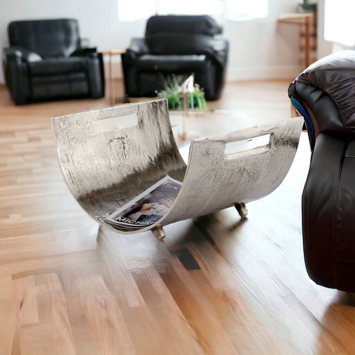 Modern Day Accents - Wholesale Magazine Rack - Revista Log/Magazine Basket3