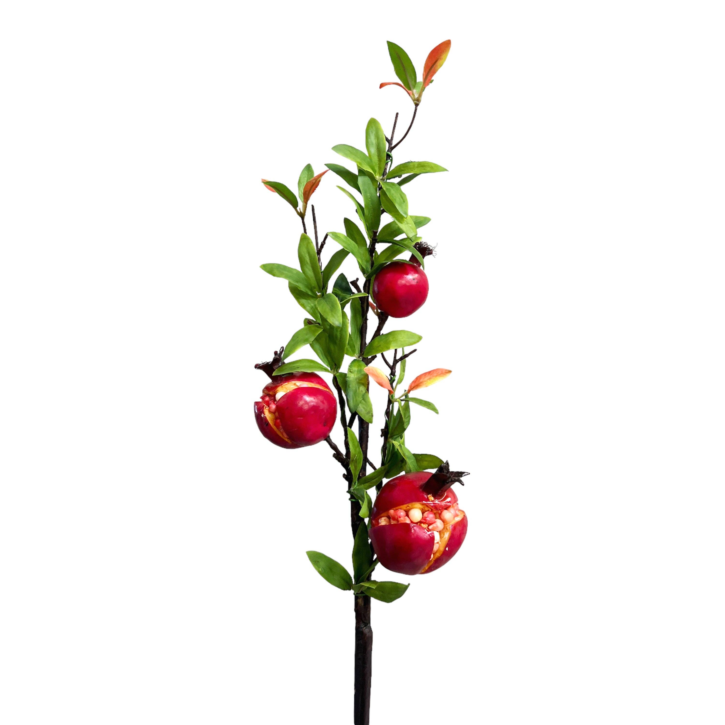Sun Decorer - Wholesale Artificial plant - Artificial Pomegranate Branches Stems- Set of 23