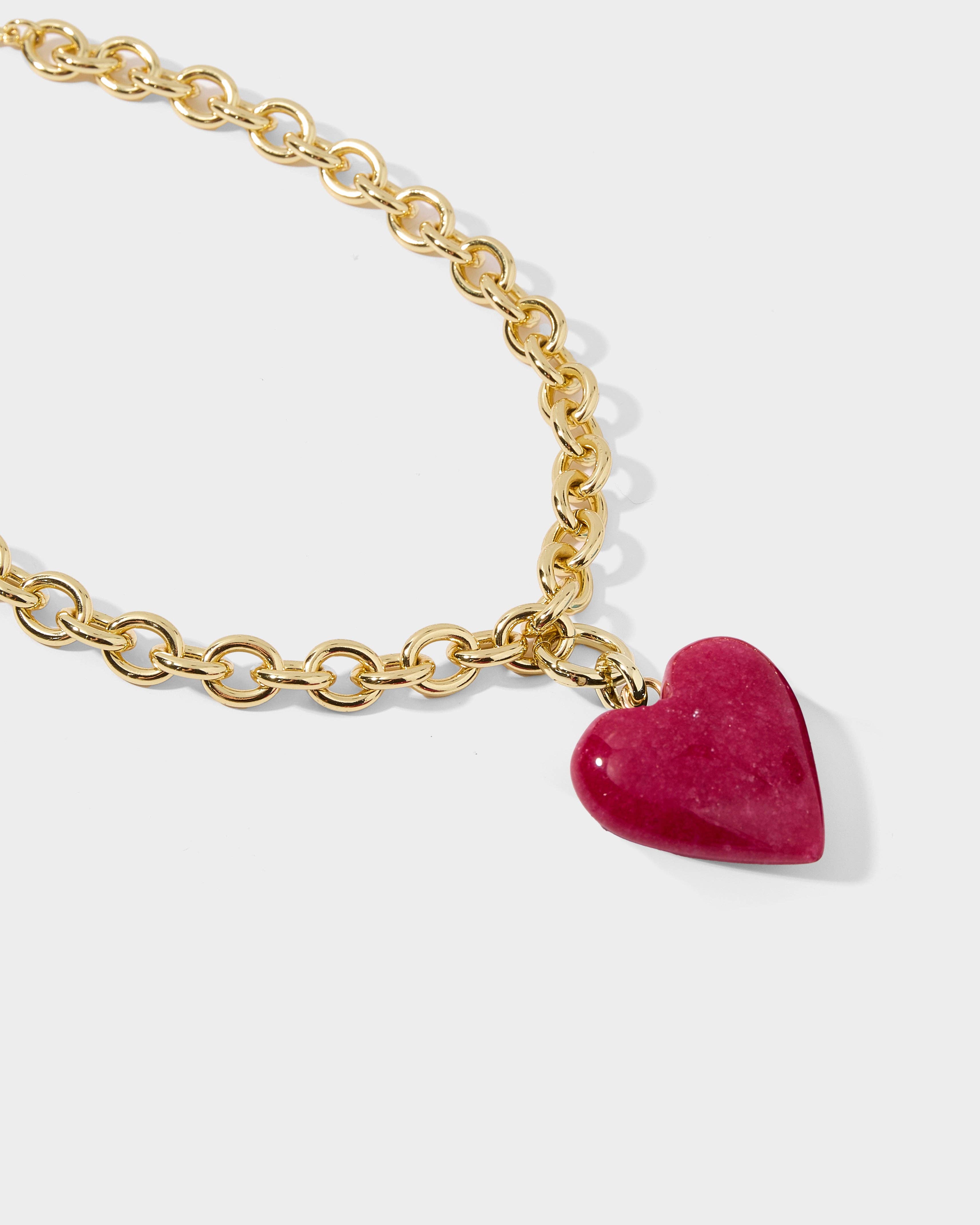 Allie + Bess - Wholesale Jewelry Set - Kira and Stone Heart Charm Set3