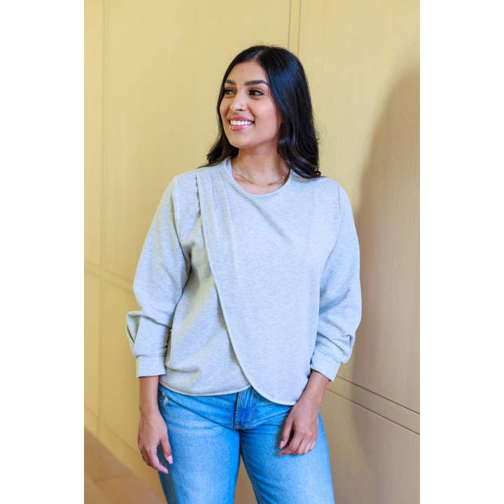 Simple Wishes - Wholesale Nursing Top - Maternity - Carlotta Fleece Nursing Top