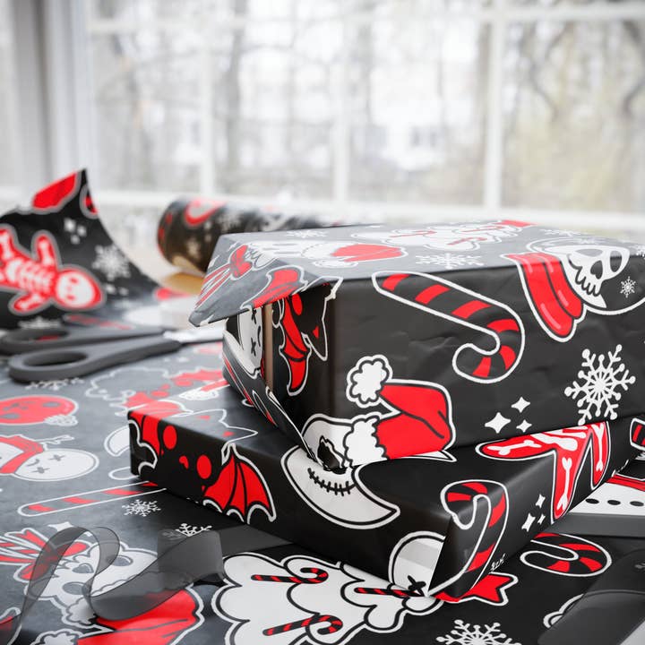 Goth Cloth Co. - Wholesale Flat wrap - Helliday Cheer Gift Wrap7