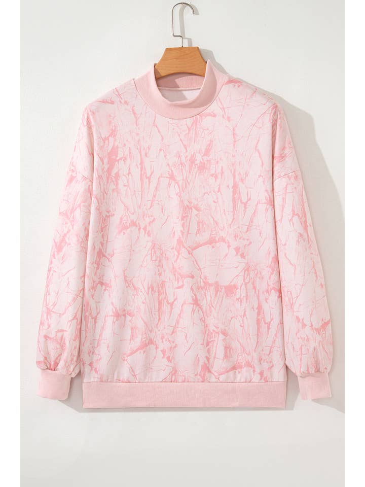 LA Society - Wholesale Sweatshirt - Women's - LAS Western Camo Mock Neck Baggy Sweatshirt (S-XL)12