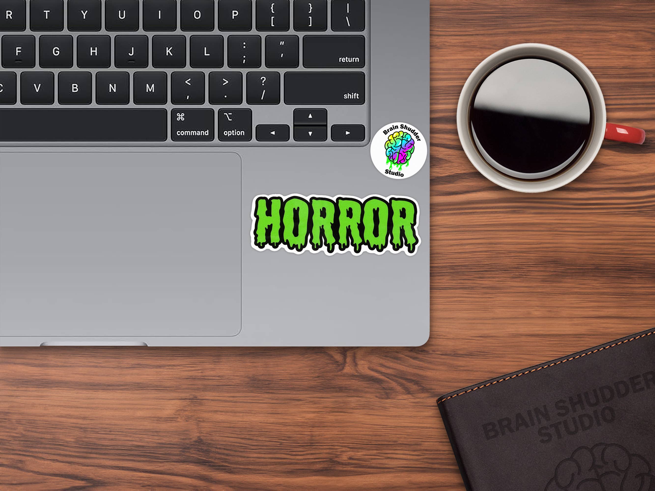 Brain Shudder Studio - Wholesale Sticker - Green Horror Sticker3