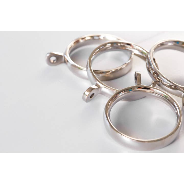 LuxHoldups – wholesale Curtain rod – Brass Curtain Rings for Lucite Rods, Drapery Hardware