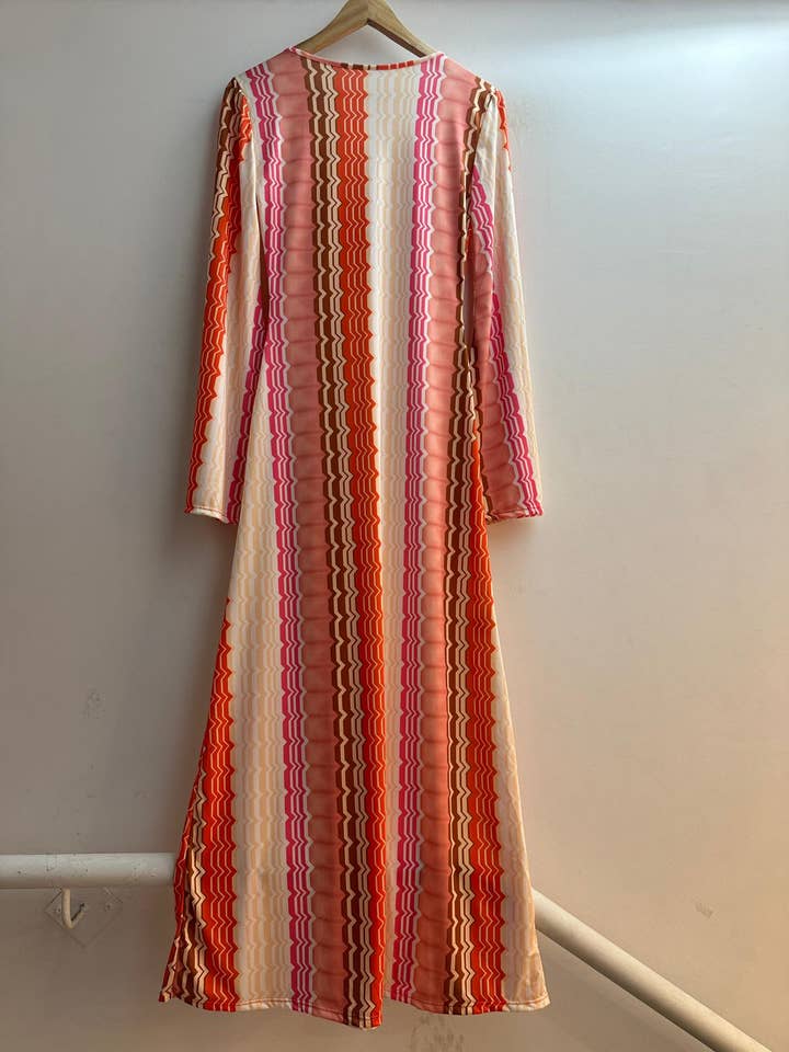 LORIANE - Wholesale Dress - Women's - 6758 Printed long dress
