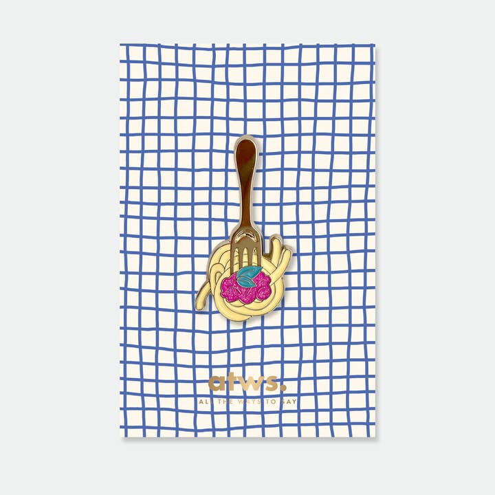 Fork And Pasta - Pins for wholesale by ALL THE WAYS TO SAY - USA