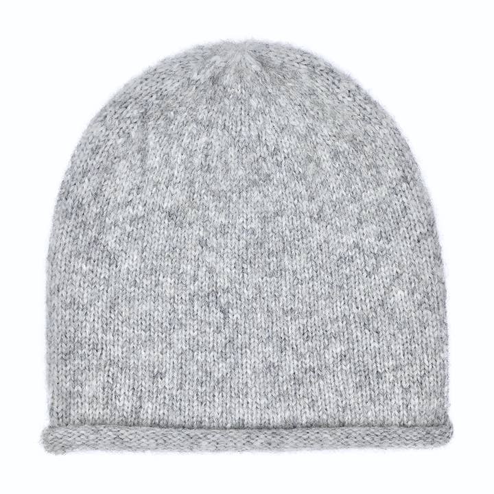 SLATE + SALT - Wholesale Beanie - Women's - Gray Essential Knit Alpaca Beanie Hat