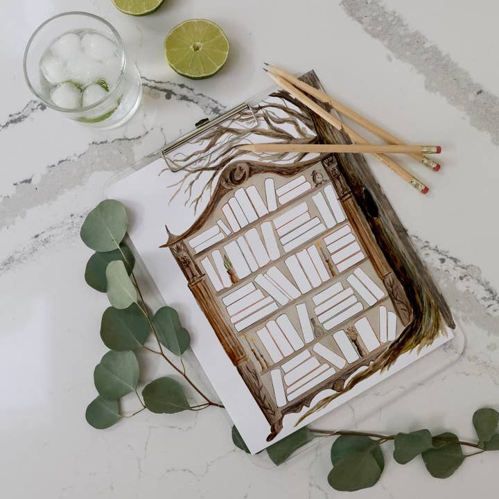 Forest Bookshelf Book Tracker / Log for wholesale by Fox and Wild