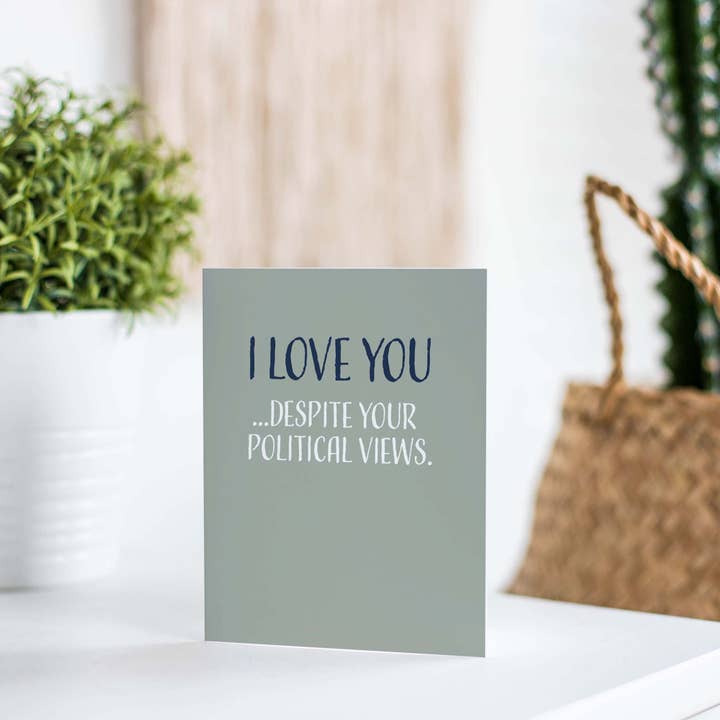 Modern Wit - Vente Cartes de déclaration d'amour - Love Cards • Carte d'amitié • Cartes politiques amusantes - LV0031