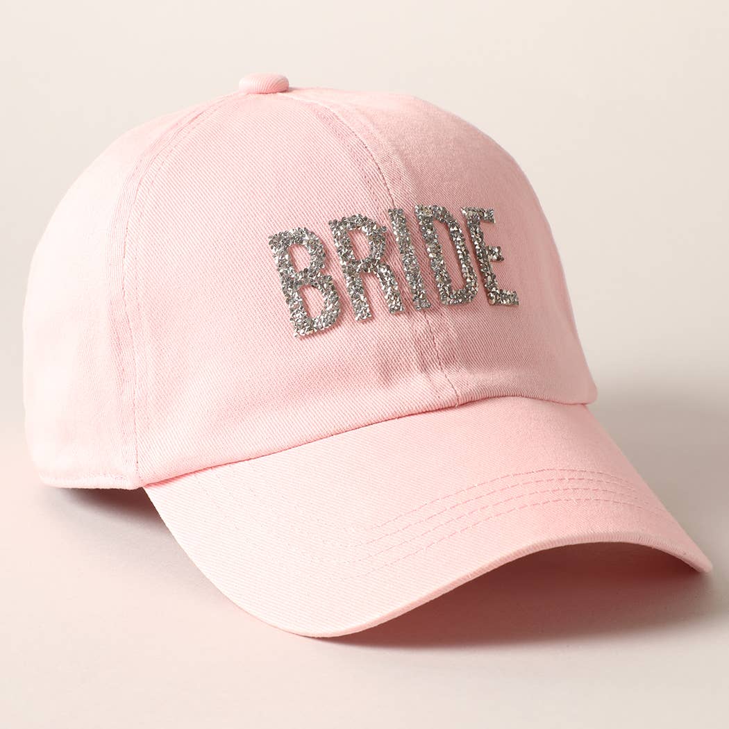 Fashion City - Wholesale Baseball Cap - Women's - Bride Glitter Letter Patch Baseball Cap8