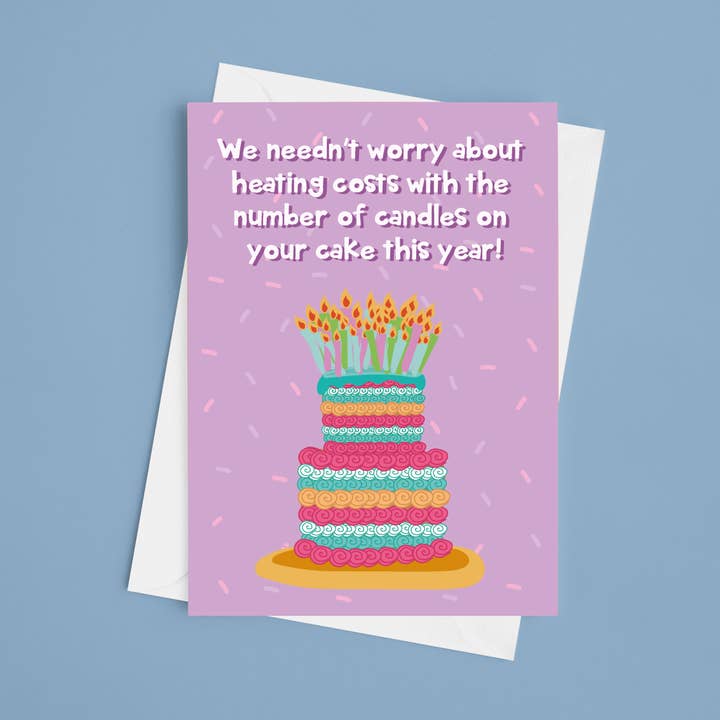 Aquecimento Custos Aniversário - Cartão de Aniversário 5x7 por atacado de Laura Lonsdale