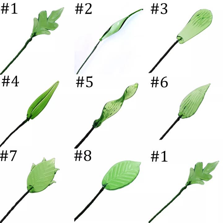 HappyJewelrySupplies - Wholesale Artificial Flowers - Handmade Glass Birth Month Flowers Bouquet Art Decor3