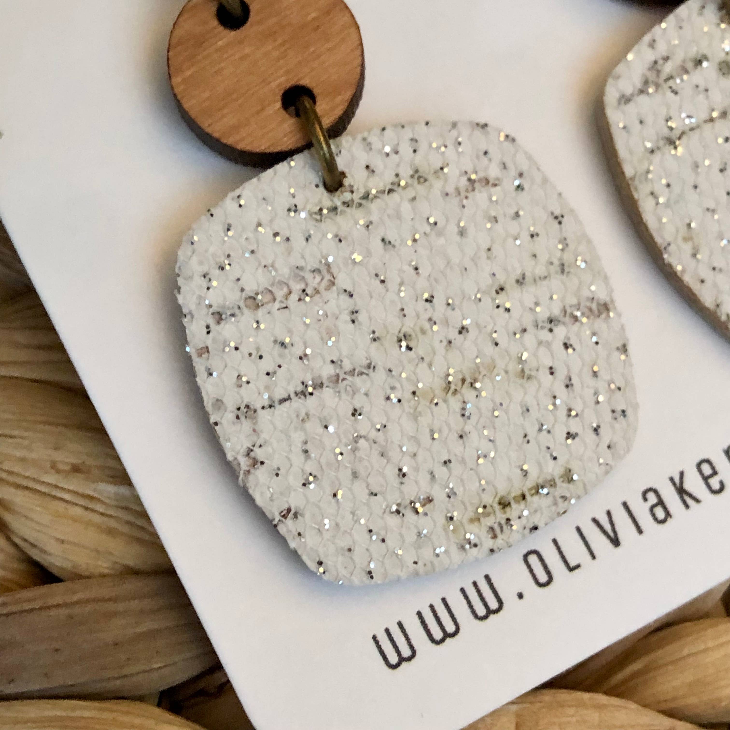 Olivia Keri Designs - Wholesale Dangle Earrings - Nora - Sparkle White Birch3