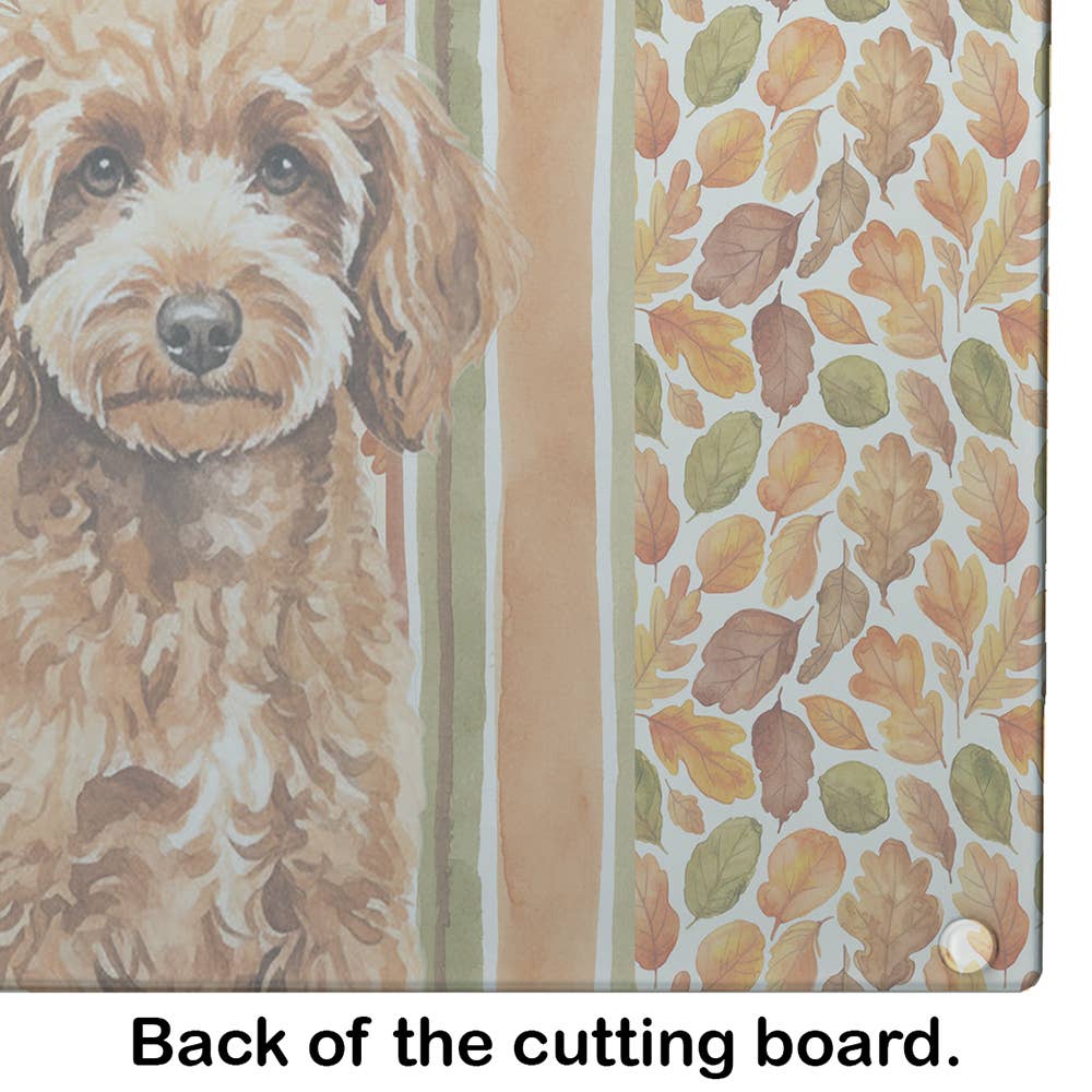 Caroline's Treasures - Wholesale Cutting Board - Miniature Apricot Poodle Heirloom Fall Cutting Board WDK7963