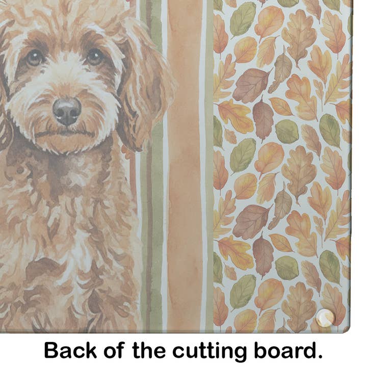 Caroline's Treasures - Wholesale Cutting Board - Miniature Apricot Poodle Heirloom Fall Cutting Board WDK7963