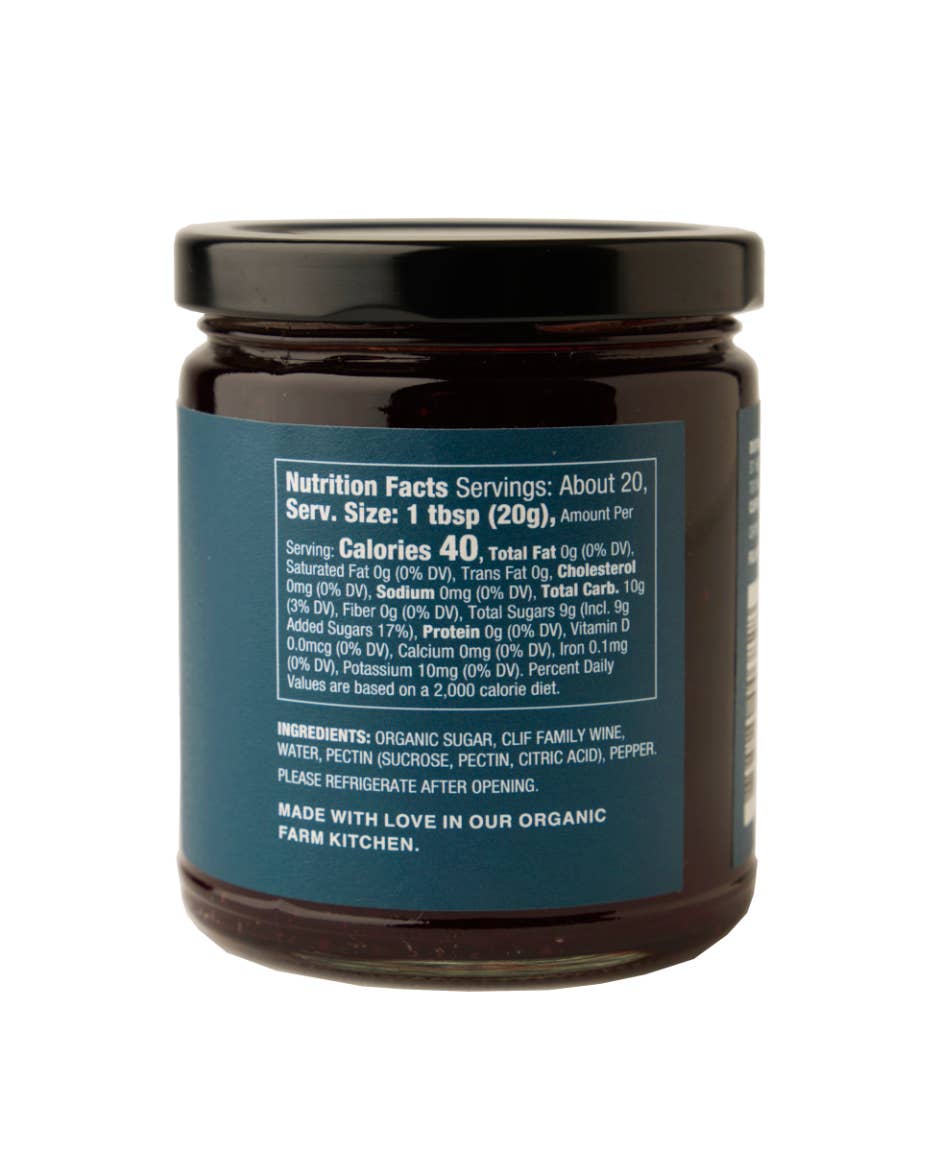 Clif Family Napa Valley, Certified B Corp Company - Vente Confiture/gelée - Gelée de vin rouge au poivre concassé1