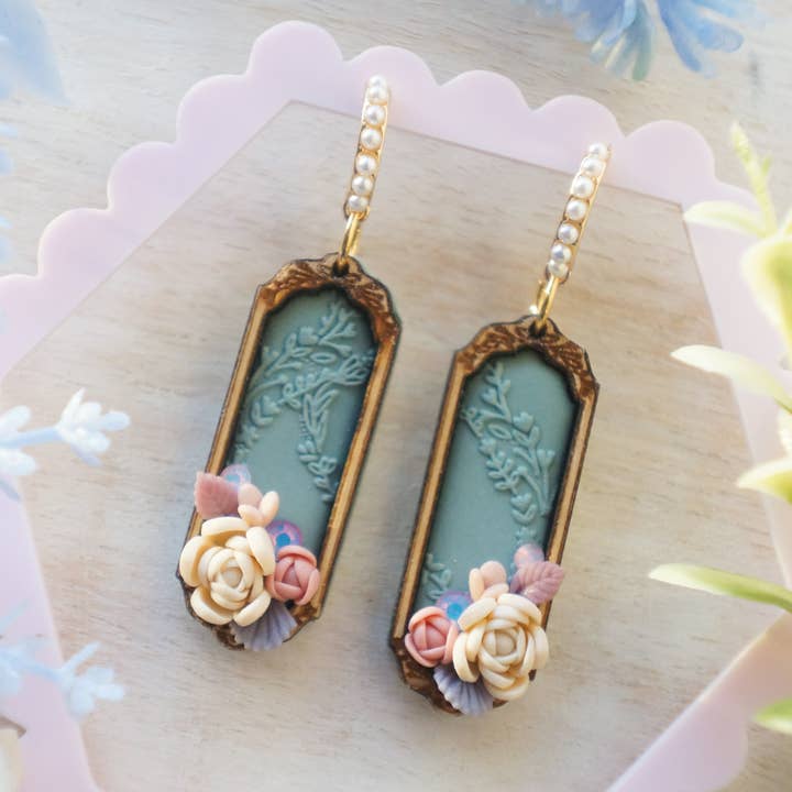 Entwined Botany Earrings II for wholesale by Colourful Blossom