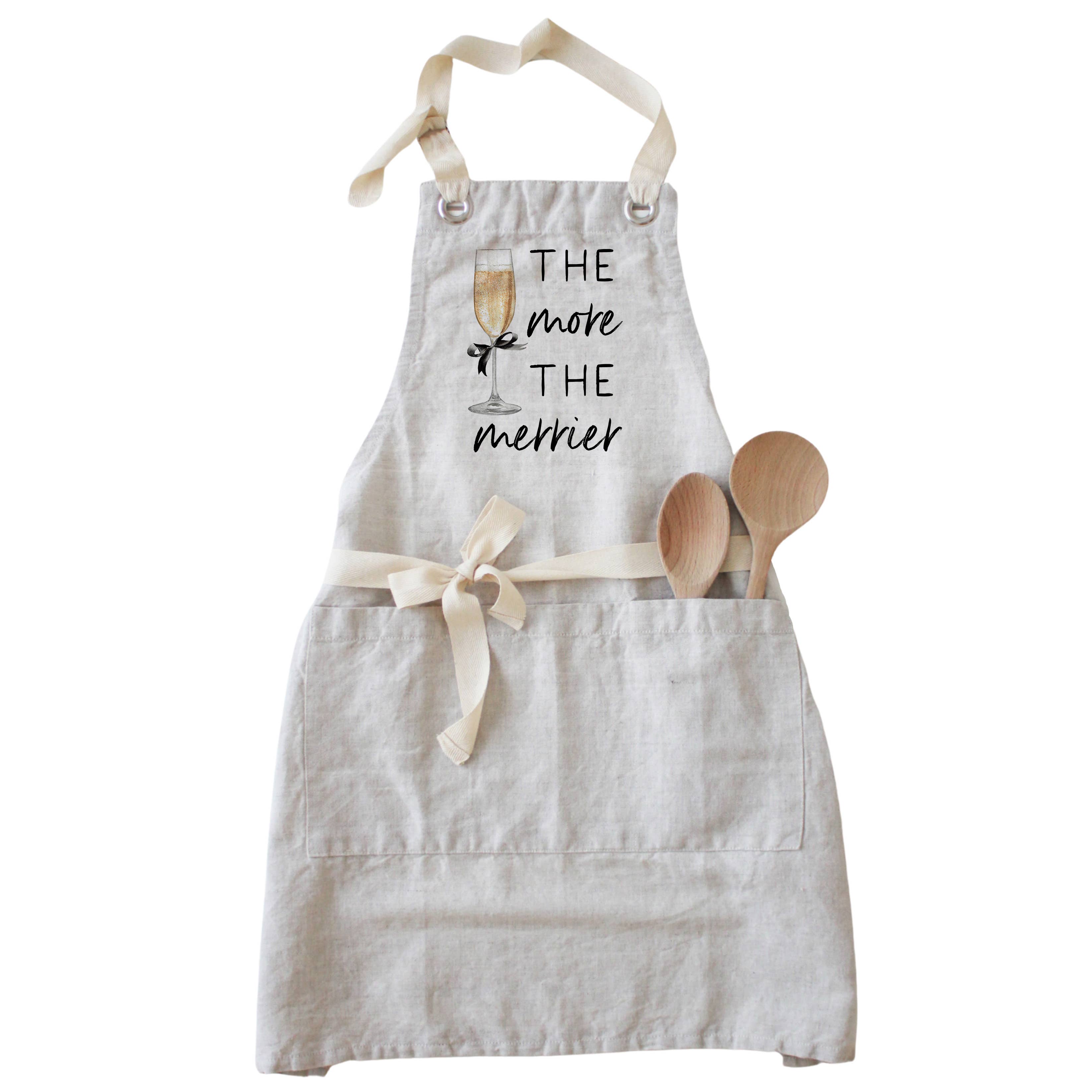 Natural The More The Merrier Apron for wholesale on Faire1