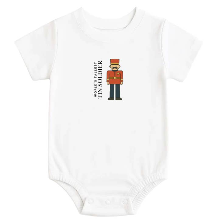 Graphic Onesie - World's Tallest Soldier for wholesale by Baby Nook