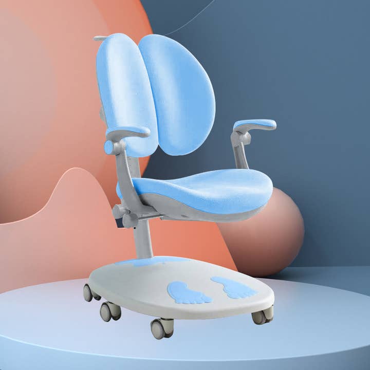 Chaise d'étude pour enfants avec freins automatiques et roulettes réglables en hauteur et siège pour la vente par YAYATOPIA