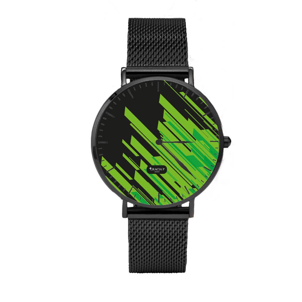 Orologio di Gracia P - Watch - Green abstract all'ingrosso per il tuo  negozio - Faire IT