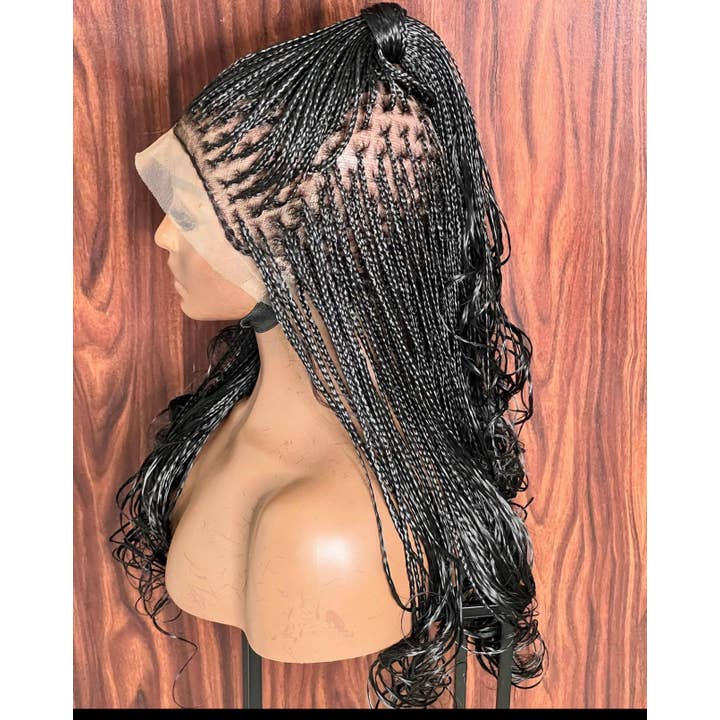 Lamuskwigs - Wholesale Wig/Hair Piece - Curly Box Braided wig for black women full lace goddess wig2