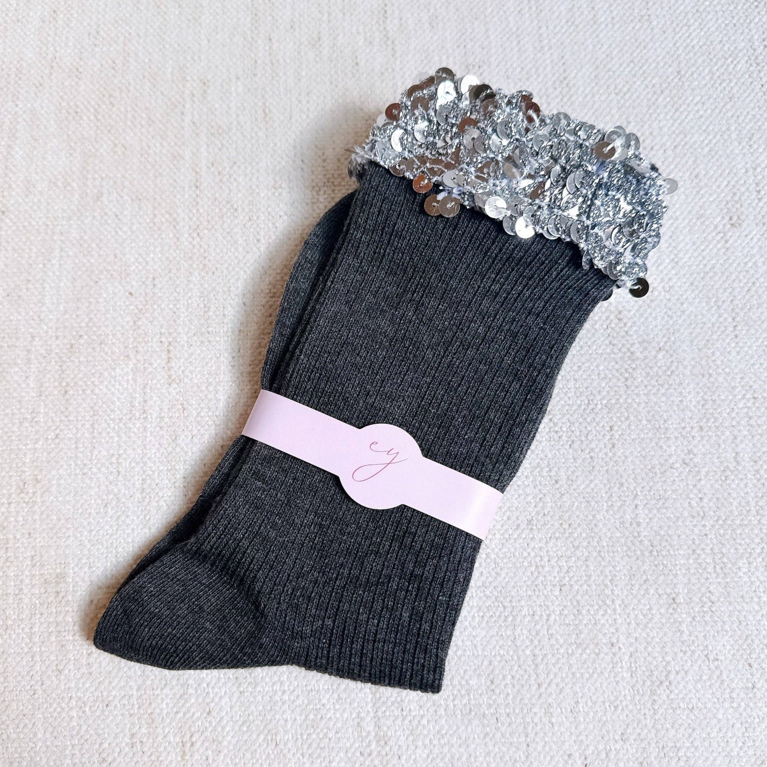Ellison+Young - Wholesale Socks - Women's - Sequin Chic Shine Top Socks1