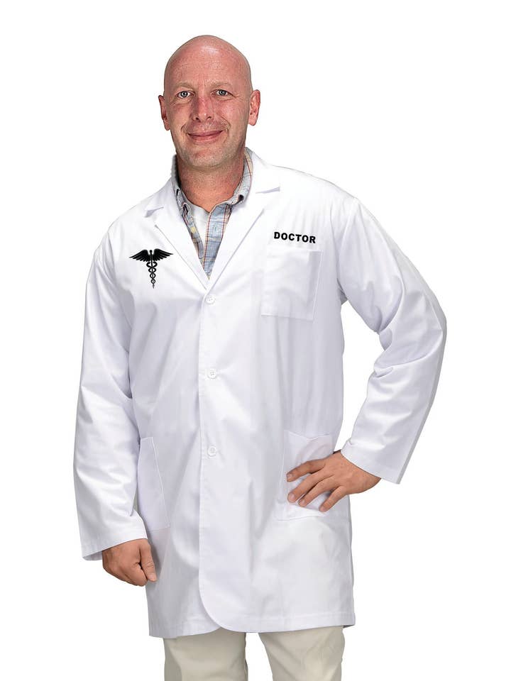 Aeromax Toys - Wholesale Costume – Men's - Adult Doctor Lab Coat, 3/4 Length0