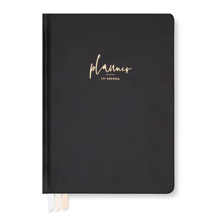 LH Planner - Dagelijks Medium - Zwart (Levensplanner) voor wholesale door LH Agenda & Co.