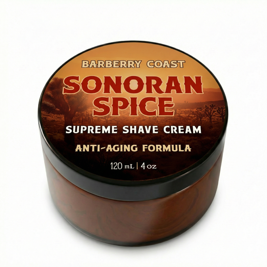 Barberry Coast Fine Grooming Accoutrements - Wholesale Shaving Cream - Men's - Supreme Shave Cream - Sonoran Spice0