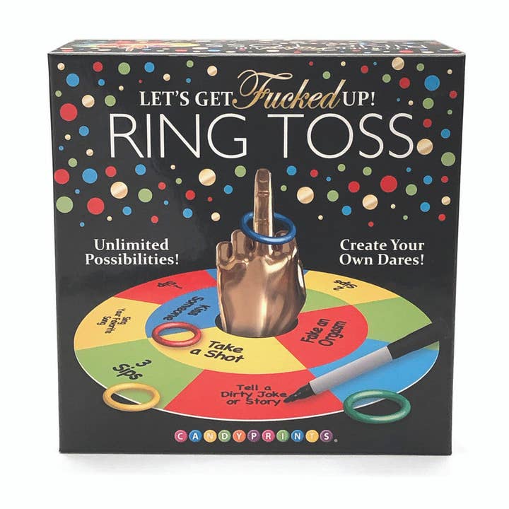 Little Genie Productions - Wholesale Board Game - Let's Get Fucked Up Ring Toss Game0