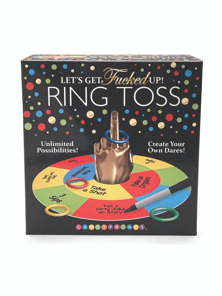 Let"s Get Fucked Up Ring Toss Game per la vendita all'ingrosso da parte di Little Genie Productions