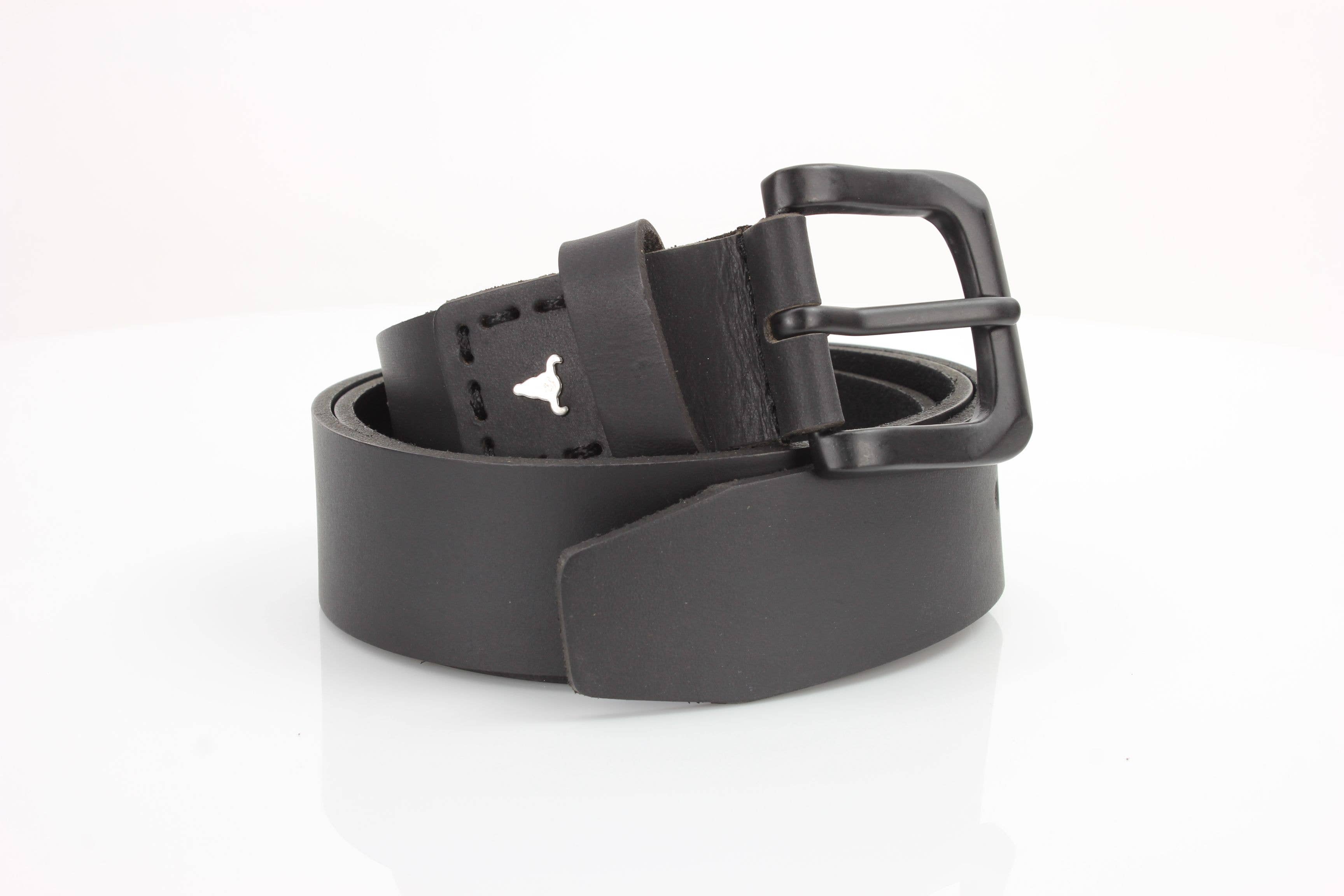 Leather Impressions Inc - Vente Ceinture – unisexe - Ceinture en cuir classique avec coutures fines et logo - ABB 01022